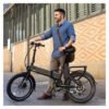 Legend Monza Vélo Electrique Pliant Smart eBike Roues de 20 Pouces Freins Disque Hydraulique Batterie 36V 14Ah Panasonic (504Wh) Noir Onyx
