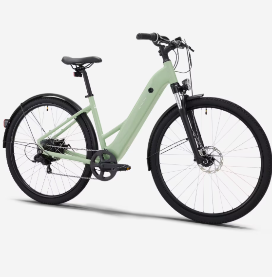 Capture d’écran du 2026-07-17 23-06-42 Vélo tout chemin électrique cadre bas, E-ACTV 100 vert amande