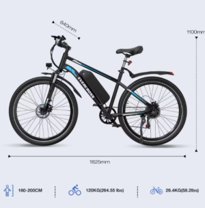 Vélo électrique EK15 27,5" VTT 250W 36V 25 km/h suspension + freins disque
