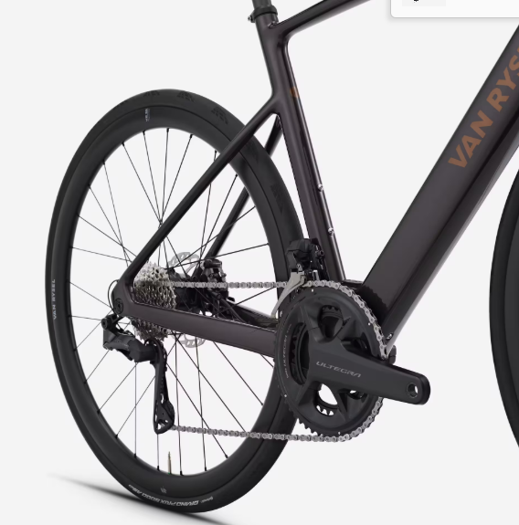 Vélo de route électrique Shimano Ultegra Di2 2x12v, E-EDR CF marron