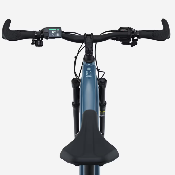 Capture d’écran du 2026-07-18 16-23-34 Vélo tout chemin électrique cadre haut, E-EXPL 100 LTD bleu