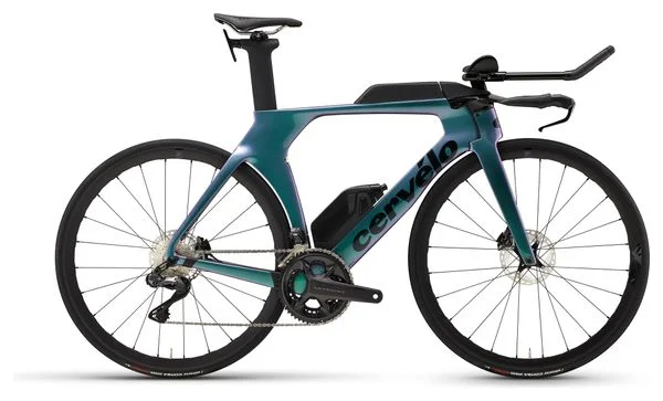 M-6933 Vélo de Triathlon Cervélo P5 Shimano Ultegra Di2 12V 700 mm Bleu
